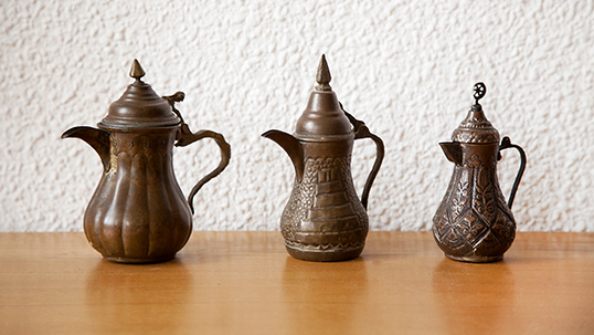 Coffee jugs with handle from different regions of Anatolia, 18th century 